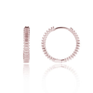 עגילLOZ035-2 קוטר-רוז גולד-רוז גולד