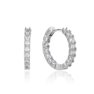 עגיל חישוק 18 מ"מ ZSI279-1-כסף-כסף