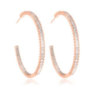 עגיל LO060-2-2-רוז גולד-רוז גולד