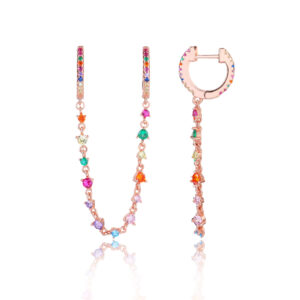 עגיל LOZ11030-2 - colorful